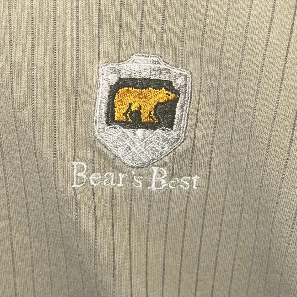 Nike Golf Dri-FIT Mock Neck Shirt Men's XXL Bears GC Best Long Sleeve Ribbed Tan